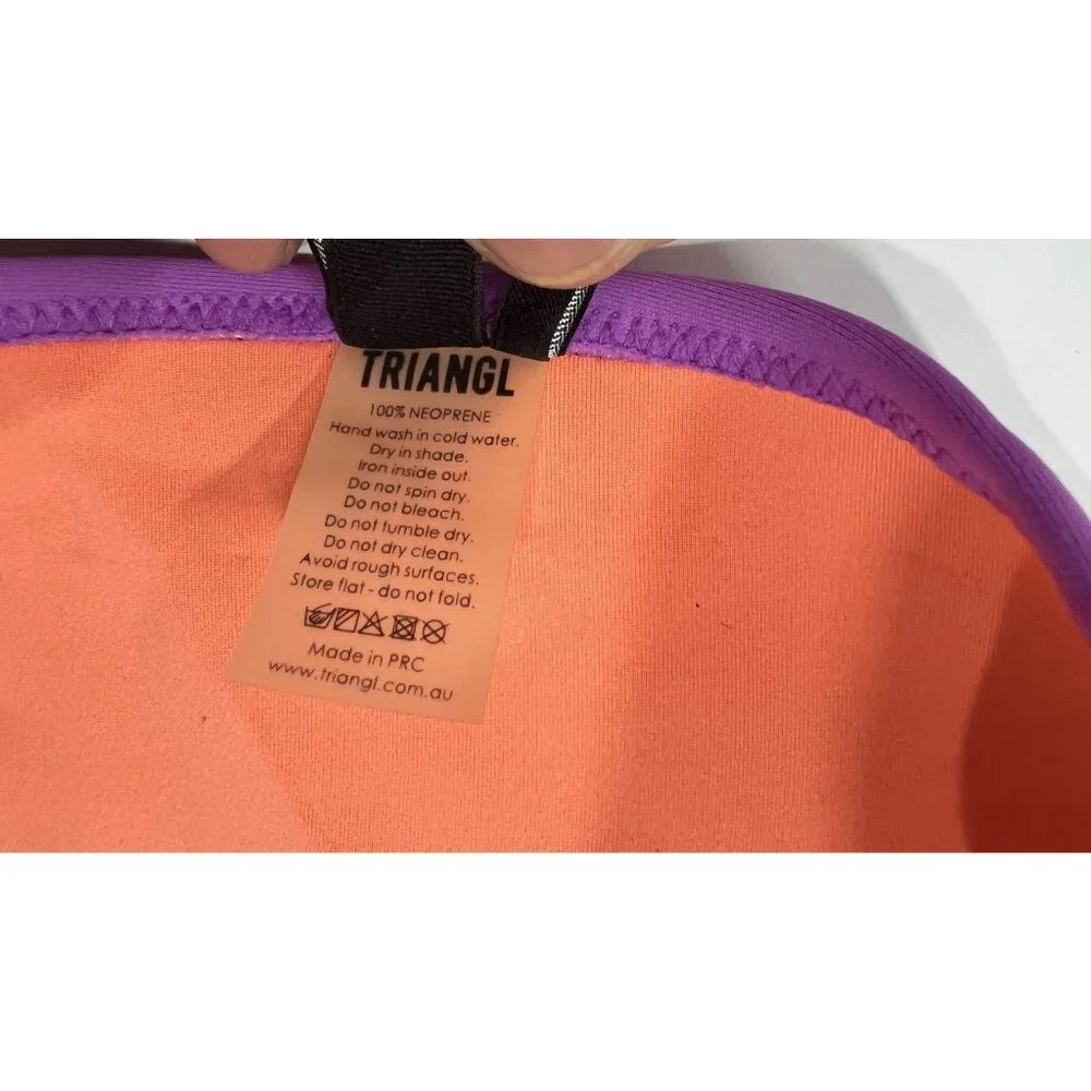 Triangl Swimwear Neoprene Bikini Bottoms in Purple